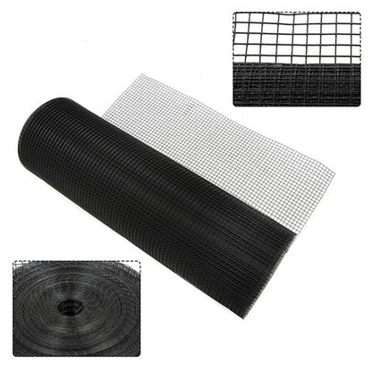 Solid Spare 1/2 inch 36x100 19 Gauge Black Vinyl Coated Hardware Cloth - Coated Wire Mesh