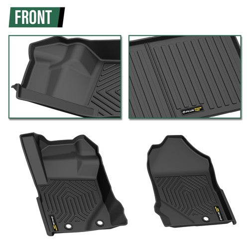 Solid Spare TPE Floor Mats & Trunk Cargo Liner Fit For 21-25 Ford Bronco 2-Door All Weather
