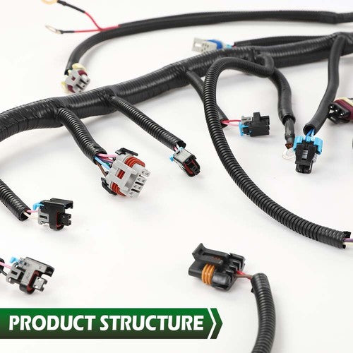 Solid Spare Fit For 2003-2007 LS Vortec Standalone Wiring Harness Drive By Wire w/ 4L60E New