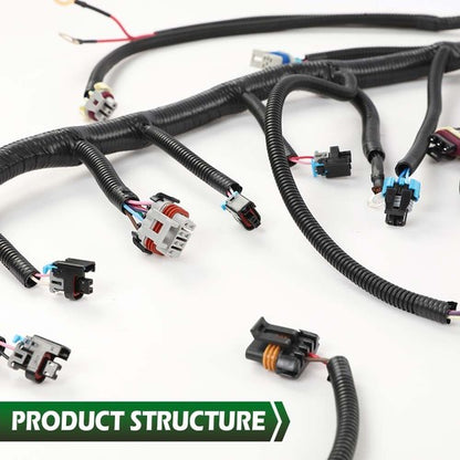 Solid Spare Fit For 2003-2007 LS Vortec Standalone Wiring Harness Drive By Wire w/ 4L60E New