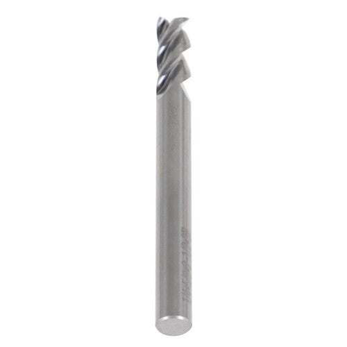 Solid Spare 3 Flute Regular Length Carbide Milling Cutter 1/4" For Aluminum