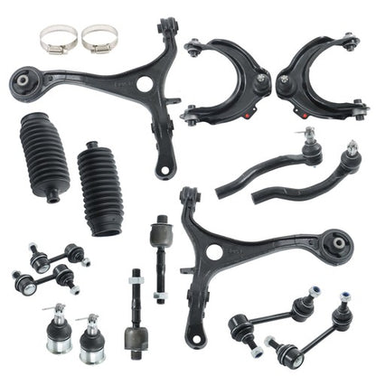 Solid Spare 16Pcs For Acura TL 2004-2006 Suspension Kit Front Lower Upper Control Arm Set
