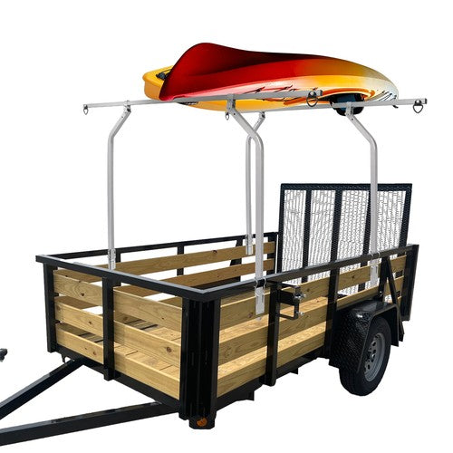 Solid Spare Universal TopTier Cross Bar System Kit For Utility Trailer w/Raised Side Rails