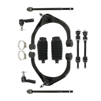 Solid Spare For Ram 1500 11-12 4.7L/5.7L V8 Upper Control Arms Inner Outer Tierods 10PC 4x4