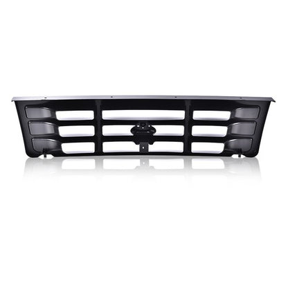 Solid Spare Fit For 1992-1997 Ford F Super Duty Bronco F150-F350 F53 F59 Front Bumper Grille