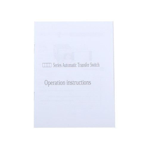 Solid Spare 400A 4P 110/220V Grid to AC Generator Industrial Automatic Transfer Switch