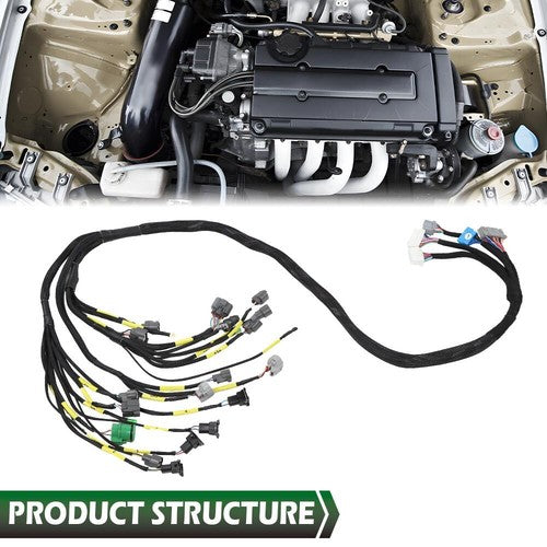 Solid Spare Tucked Engine Harness OBD1 Budget D & B-series Fit For Civic Integra B16 B18 D16