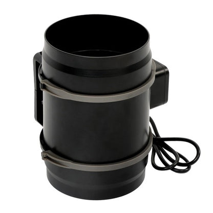 Solid Spare Inline Duct Fan Temperature & Humidity Controller EC-motor Plastic ABS 8" 807CFM