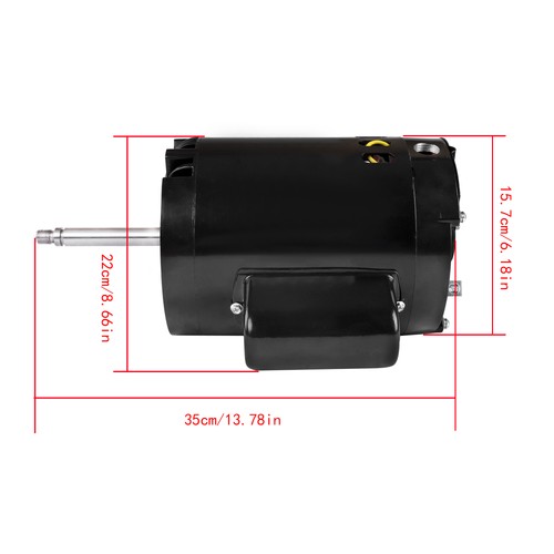 Solid Spare B668 Swimming Pool Water Pump Motor 0.75HP 115/230V 3450 RPM Cleaner Motor