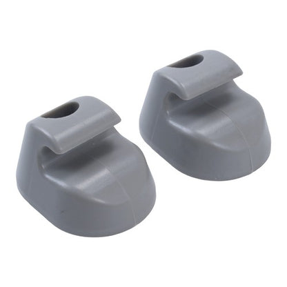 2x Gray Sun Visor Clip S16-1023-661 For Kenworth Peterbilt F01377-2