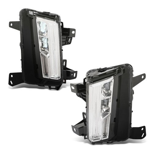 Solid Spare Fit For 2017-2020 Cadillac XT5 LED DRL Cornering Lamp Fog Light Left+Right Side