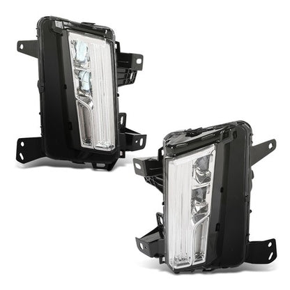 Solid Spare Fit For 2017-2020 Cadillac XT5 LED DRL Cornering Lamp Fog Light Left+Right Side