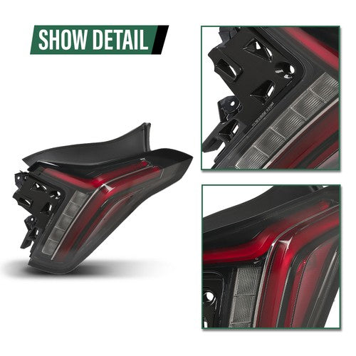 Solid Spare LED DRL Tail Light Fit For 2020-2025 Cadillac CT5 Rear Lamp Right Side RH