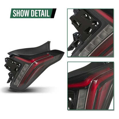 Solid Spare LED DRL Tail Light Fit For 2020-2025 Cadillac CT5 Rear Lamp Right Side RH