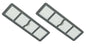 Solid Spare 2 HEPA Exhaust Filters for Eureka EF6, AS1000, AS1040, ASM Series Replaces 69963