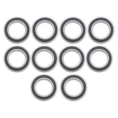 Solid Spare 6010-2RS Deep Groove Ball Bearings 10Pcs 50mm Inner Dia 80mm OD 16mm Bore Sealed