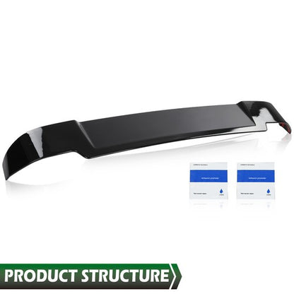 Solid Spare Fit For 20-23 Land Rover Defender 90 / 110 Rear Roof Spoiler Wing Glossy Black
