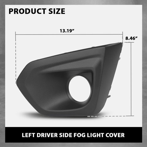 Solid Spare Fog Light Bezel Lamp Cover Fit For 2012 2013 2014 Subaru Impreza Left Side