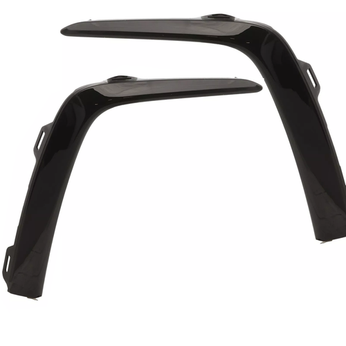 Left+Right Side Front Bumper Molding Trim Fit Honda Pilot 2023-2025 Glossy Black