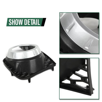 Solid Spare Fit For 2010-2013 Land Rover Range Rover 5.0L Fog Light Bezel Left+Right Side