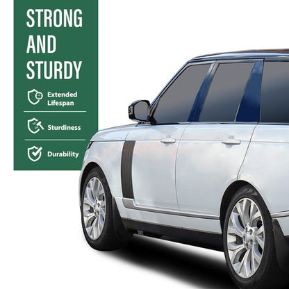 Solid Spare Door Side Fender Vents Molding Trim Fit For 13-22 Range Rover Vogue L405 Black
