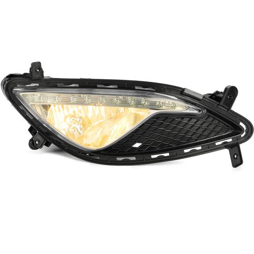 Solid Spare Fog Light Lamp + Cover + Connector RH/Passenger For Hyundai 13-17 Genesis Coupe