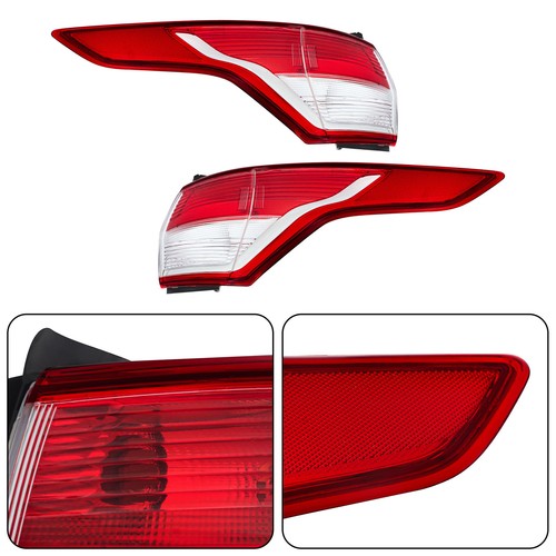 Solid Spare 2pcs Left+Right Red Rear Tail Light Brake Lamp For Ford Escape 2013-2016 Halogen