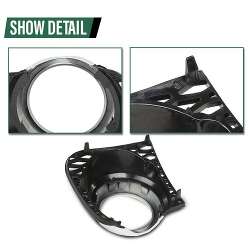 Solid Spare Fit For 2010-2013 Land Rover Range Rover 5.0L Fog Light Bezel Left+Right Side