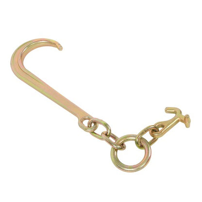 Solid Spare 1 Pack 5400lbs G70 15" J Hook w/ TJ Hooks for Towing Wrecker Roll Back Truck