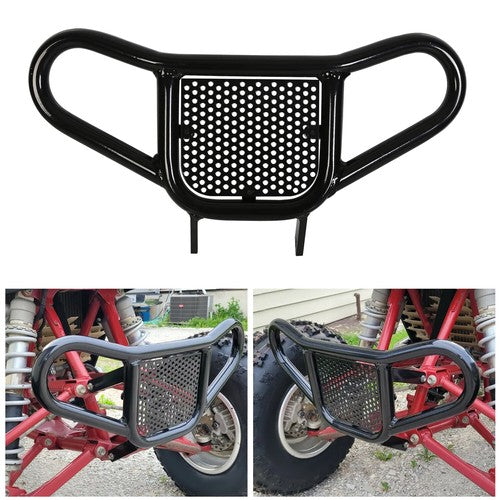 Solid Spare For Honda TRX 400X TRX 400EX TRX 450ER TRX 450R Front Bumper ATV Black 1999-2014