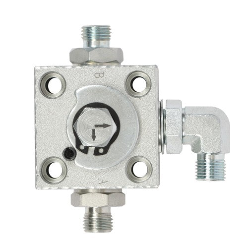 Solid Spare 2 Three Way Diverter Valves for 1-2 ton Chinese Mini Excavator w/ Quick Connects