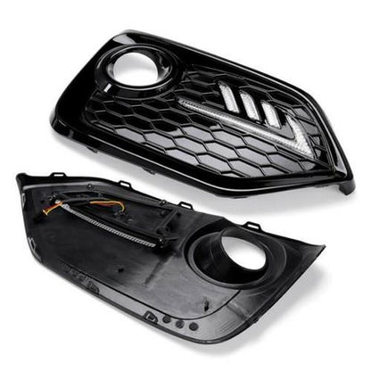 L+R Fog Lights For 2016-2021 Honda Civic Hatchback DRL LED Daytime Running Lamps