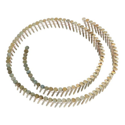 Solid Spare 1-1/4" × 0.12" 15 Degree Galvanized Coil Roofing Nail 3/8" Head Diameter 7200Pcs