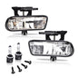 Solid Spare Fit For 99-02 GMC Sierra 00-06 Yukon Clear Front Bumper Fog Lights Driving Lamps