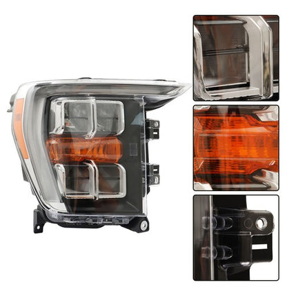 Solid Spare LED Housing Fit For 2021-2022 Ford F150 pickup Left+Right Headlights Replacement