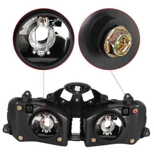 Solid Spare For Honda CBR600RR 2003-2006 Front Headlight Assembly Headlamp Light