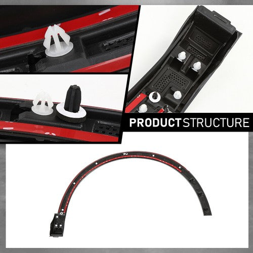 Solid Spare Front Left Side Fender Flare Wheel Arch Molding Fit For 2019-2024 Audi Q3