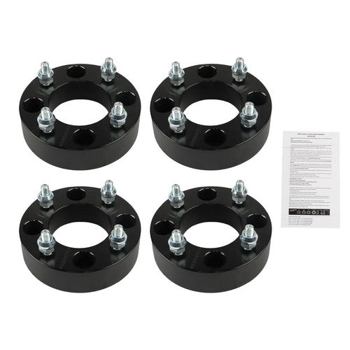 Solid Spare 2002 2003 for Suzuki 500 250 Black 4Pcs Wheel Spacer 4x110 1.5" 74mm M10x1.25
