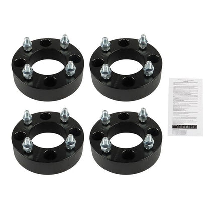 Solid Spare 2002 2003 for Suzuki 500 250 Black 4Pcs Wheel Spacer 4x110 1.5" 74mm M10x1.25