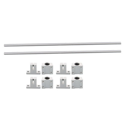Solid Spare 2pcs 8x400mm Linear Shafts with 4 SCS8UU Bearings & 4 SK8 Supports