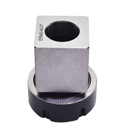 Solid Spare Square ER40 Collet Block Chuck Holder For CNC Lathe Engraving Machine US