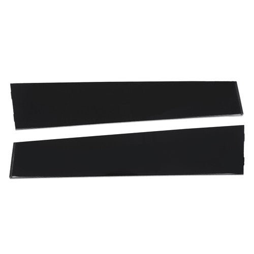 Solid Spare Fit For 2011-2019 Jeep Grand Cherokee Rear Door B Pillar Window Trim Black 2pcs