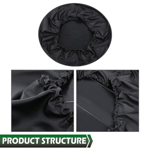 Solid Spare Fit For 20-23 Land Rover Defender Spare Tyre Tire Cover Wheel Cover Black
