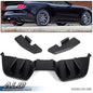 Solid Spare Fit For 2015-2017 Ford Mustang Premium Rear Black ABS Bumper Lip Diffuser Body