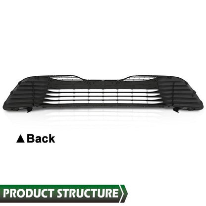 Solid Spare Fit For 2018-2020 Toyota Camry LE XLE Black Front Bumper Lower Grille Grill