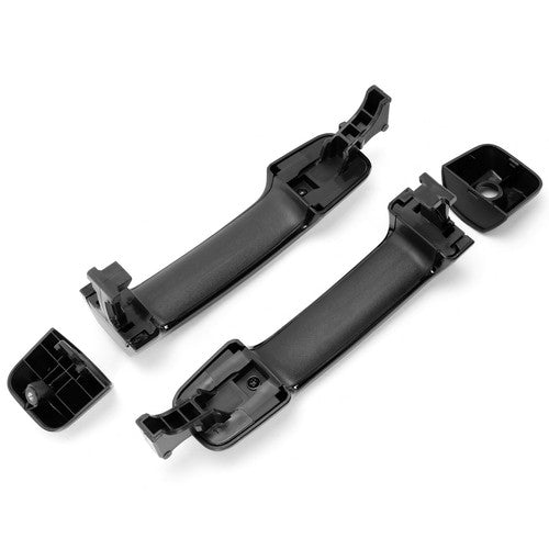 Solid Spare 4 PCS For Toyota Tundra Sequoia 2011-2019 GLOSSY Black Painted Door Handle Kit