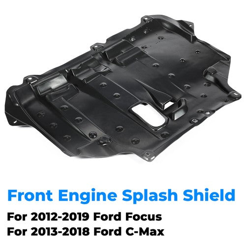 Solid Spare Engine Splash Shield For 12-18 Ford Focus 2.0L Engine Naturally Aspirated Center