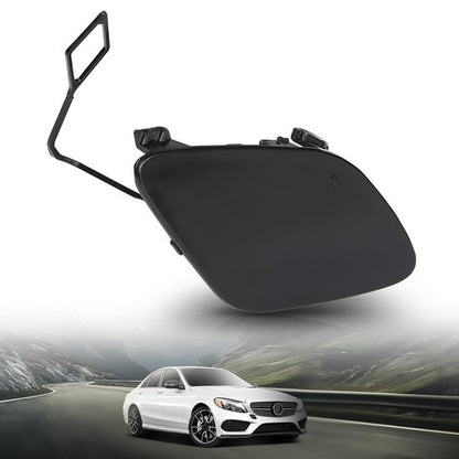 Solid Spare Fit For 15-18 Mercedes W205 C-Class Front Bumper Tow Hook Eye Cover A2058850324