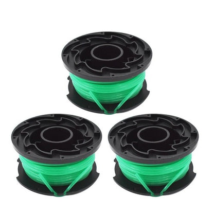 Solid Spare 3 PC SF-080 Auto Feed String Trimmer Spool Line Replacement for Black & Decker