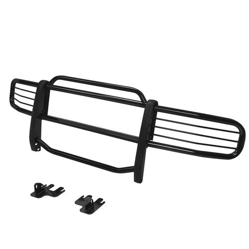 Solid Spare For 2006-2011 Hummer H3 Brush Grill Grille Guard in Black Brush Bumper